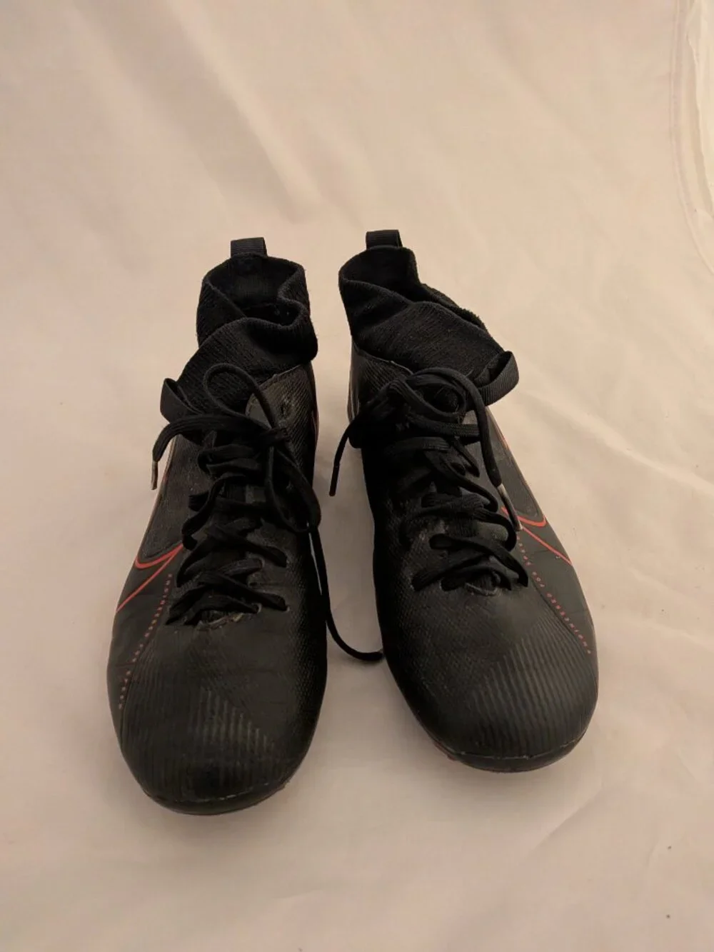 Nike Mercurial Youth Soccer Cleats Size 1Y Black Kids Football Shoes